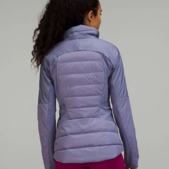 LULULEMON Down for It All Jacket Peri Purple Removable Hood- SZ4 - Picture 4 of 12